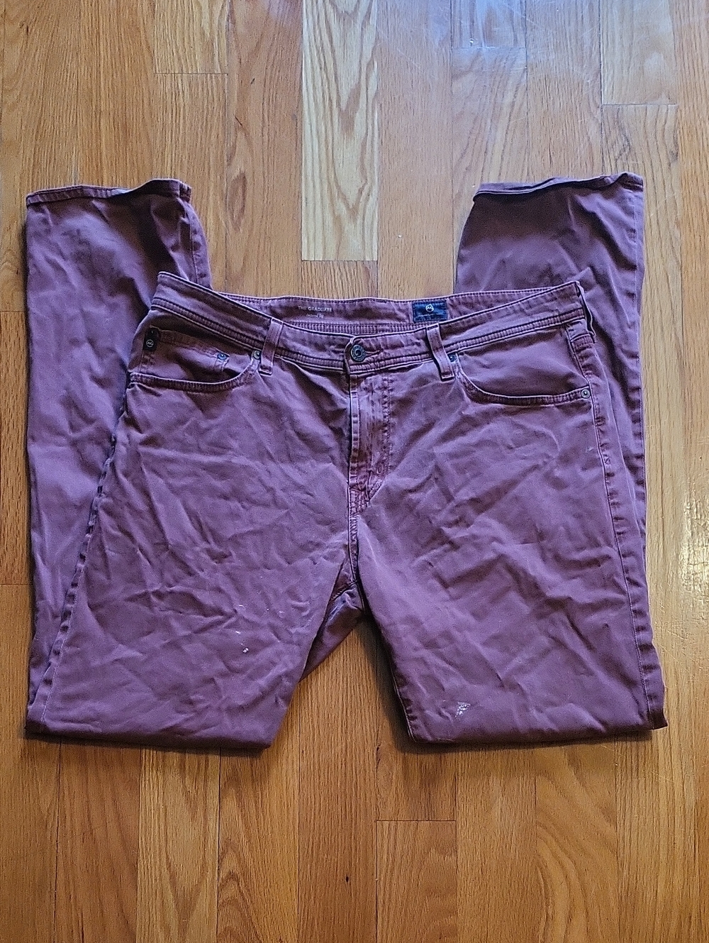 AG Adriano Goldschmied Slim Jeans in Dusty Wine